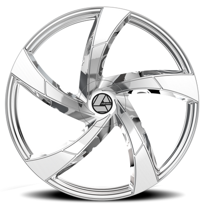 AZARA AZA-524 22X9.5 15 5X115/5X120 NANO CHROME