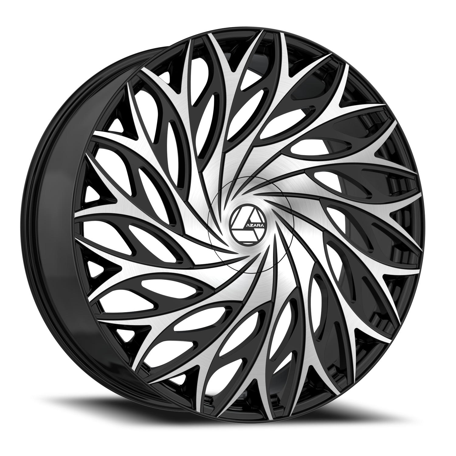 AZARA AZA-525 30X9.5 22 6X135/6X139.7 GLOSS BLACK & MACHINED