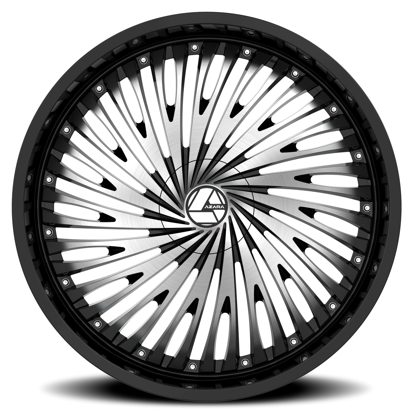 AZARA AZA-526 30X9.5 22 6X135/6X139.7 GLOSS BLACK & MACHINED