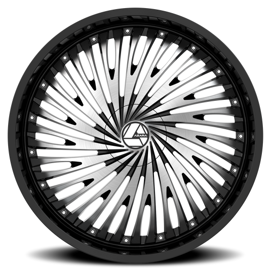 AZARA AZA-526 24X9 22 6X135/6X139.7 GLOSS BLACK & MACHINED