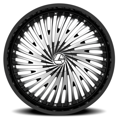AZARA AZA-526 24X9 32 5X115/5X120 GLOSS BLACK & MACHINED