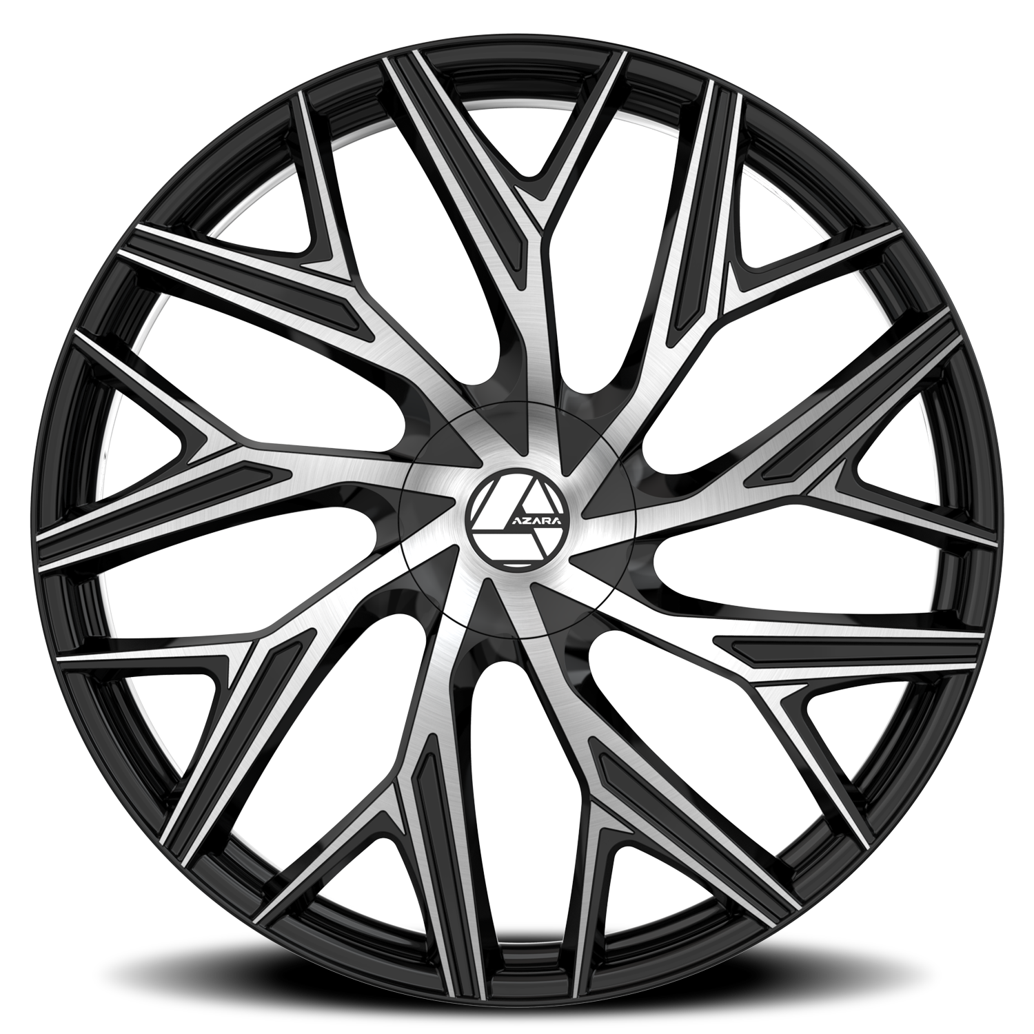 AZARA AZA-527 18X8 35 5X114.3/5X120 GLOSS BLACK & MACHINED