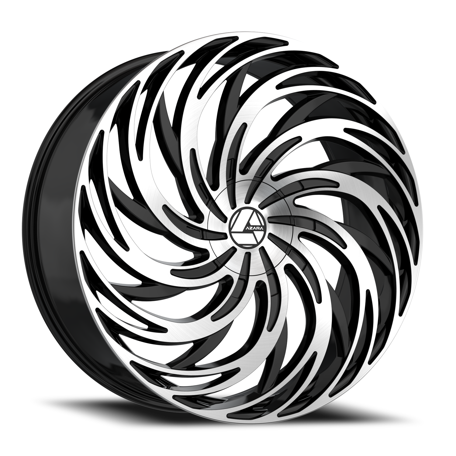 AZARA AZA-531 18X8 35 5X114.3/5X120 GLOSS BLACK & MACHINED