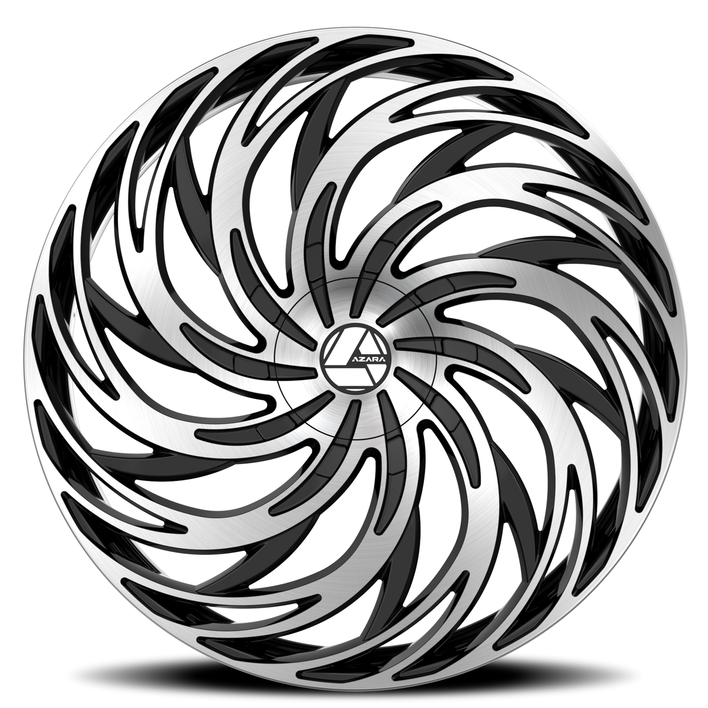 AZARA AZA-531 28X9.5 22 6X135/6X139.7 GLOSS BLACK & MACHINED