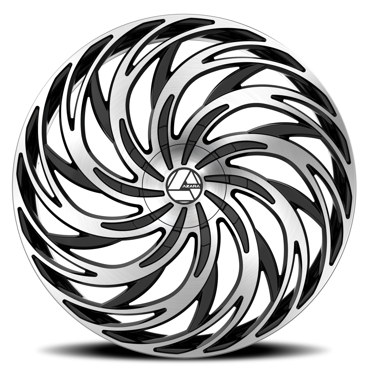 AZARA AZA-531 28X9.5 22 6X135/6X139.7 GLOSS BLACK & MACHINED