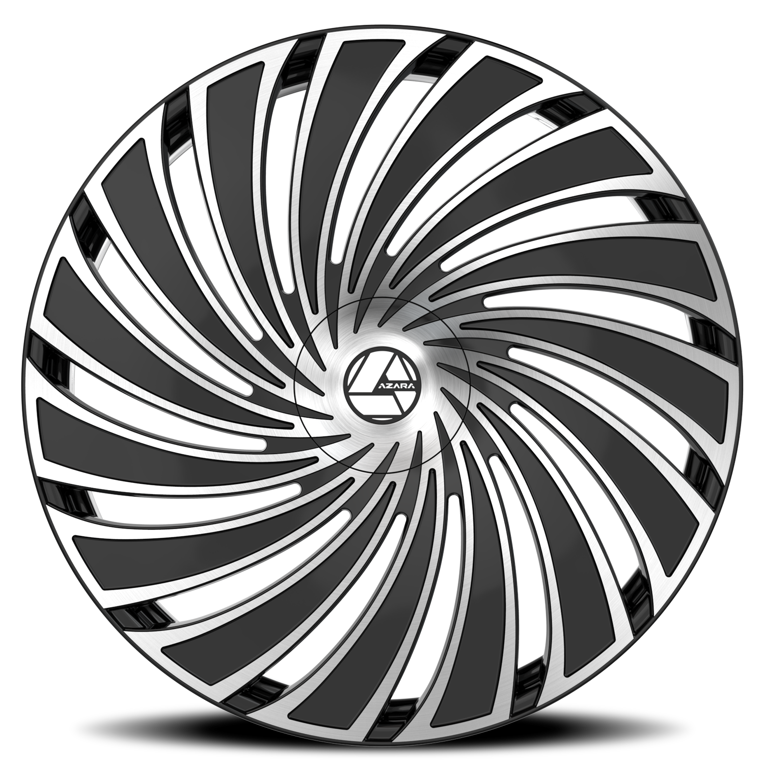 AZARA AZA-533 20X8.5 35 5X110/5X114.3 GLOSS BLACK & MACHINED