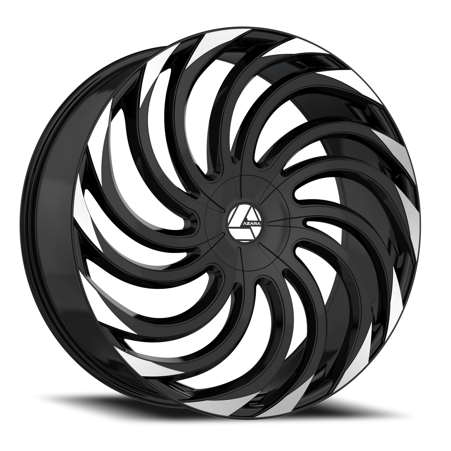 AZARA AZA-534 30X9.5 22 6X135/6X139.7 GLOSS BLACK & MACHINED