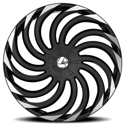 AZARA AZA-534 18X8 35 5X112/5X114.3 GLOSS BLACK & MACHINED