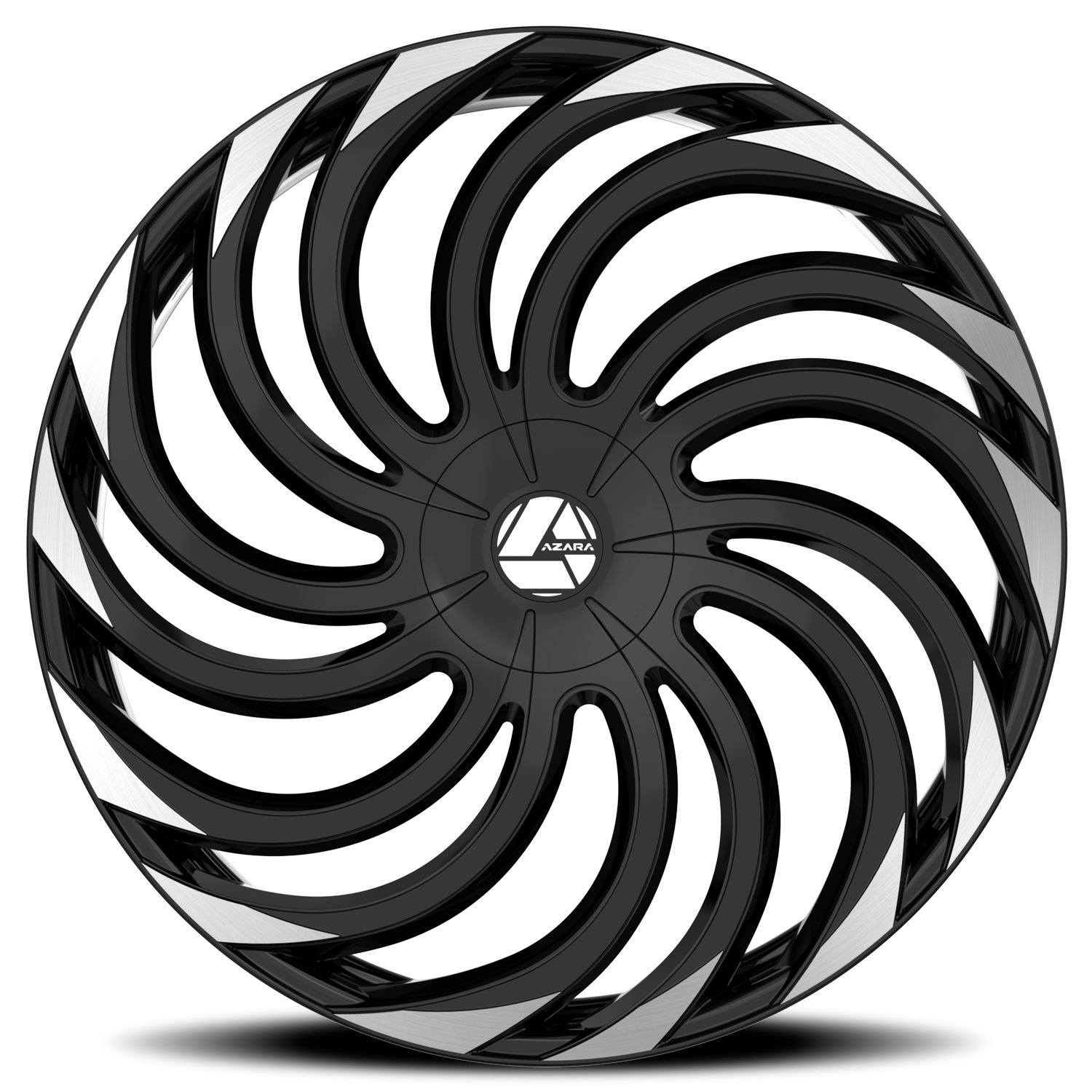 AZARA AZA-534 20X8.5 35 5X114.3/5X120 GLOSS BLACK & MACHINED