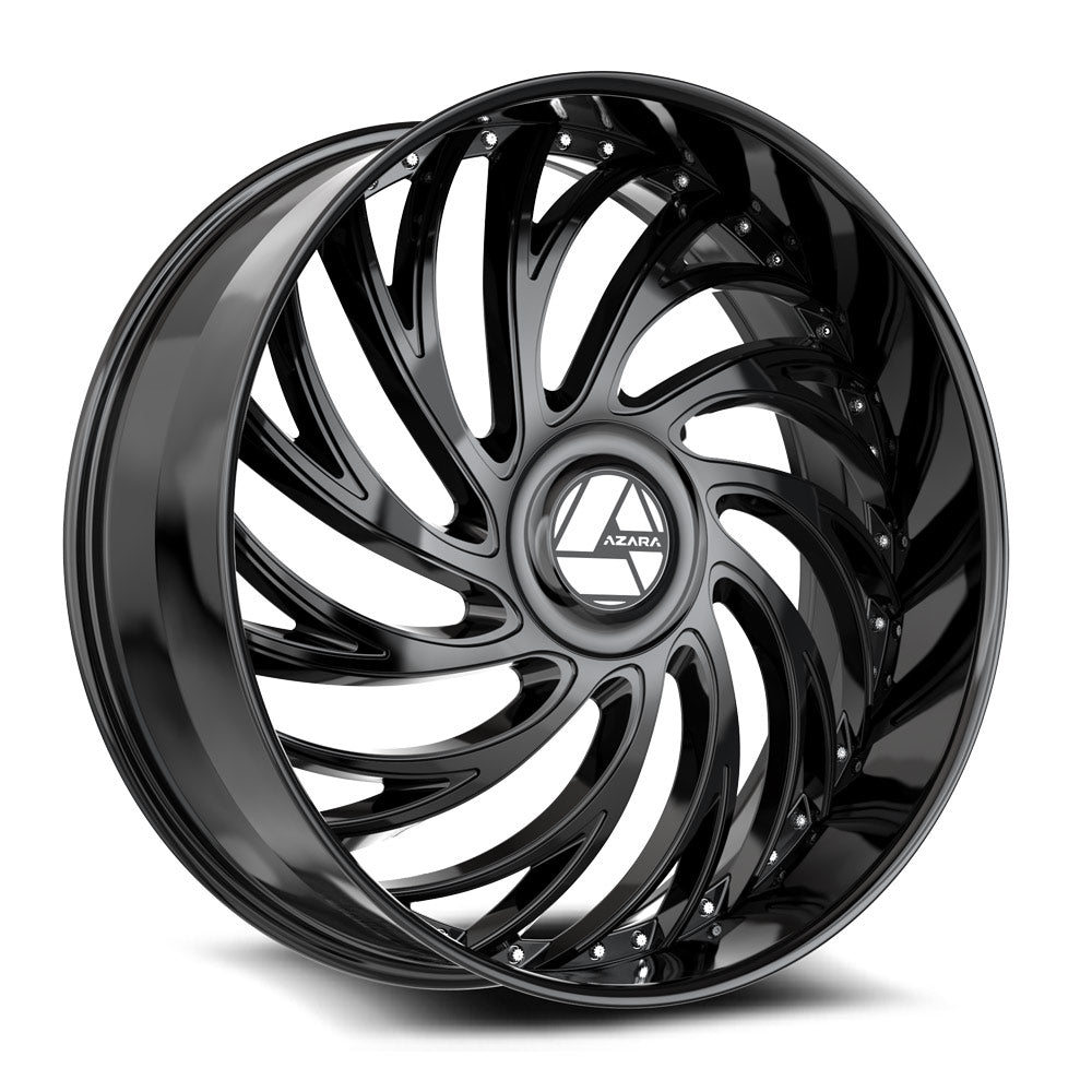 AZARA AZX-101 20X8.5 35 5X108/5X114.3 GLOSS BLACK