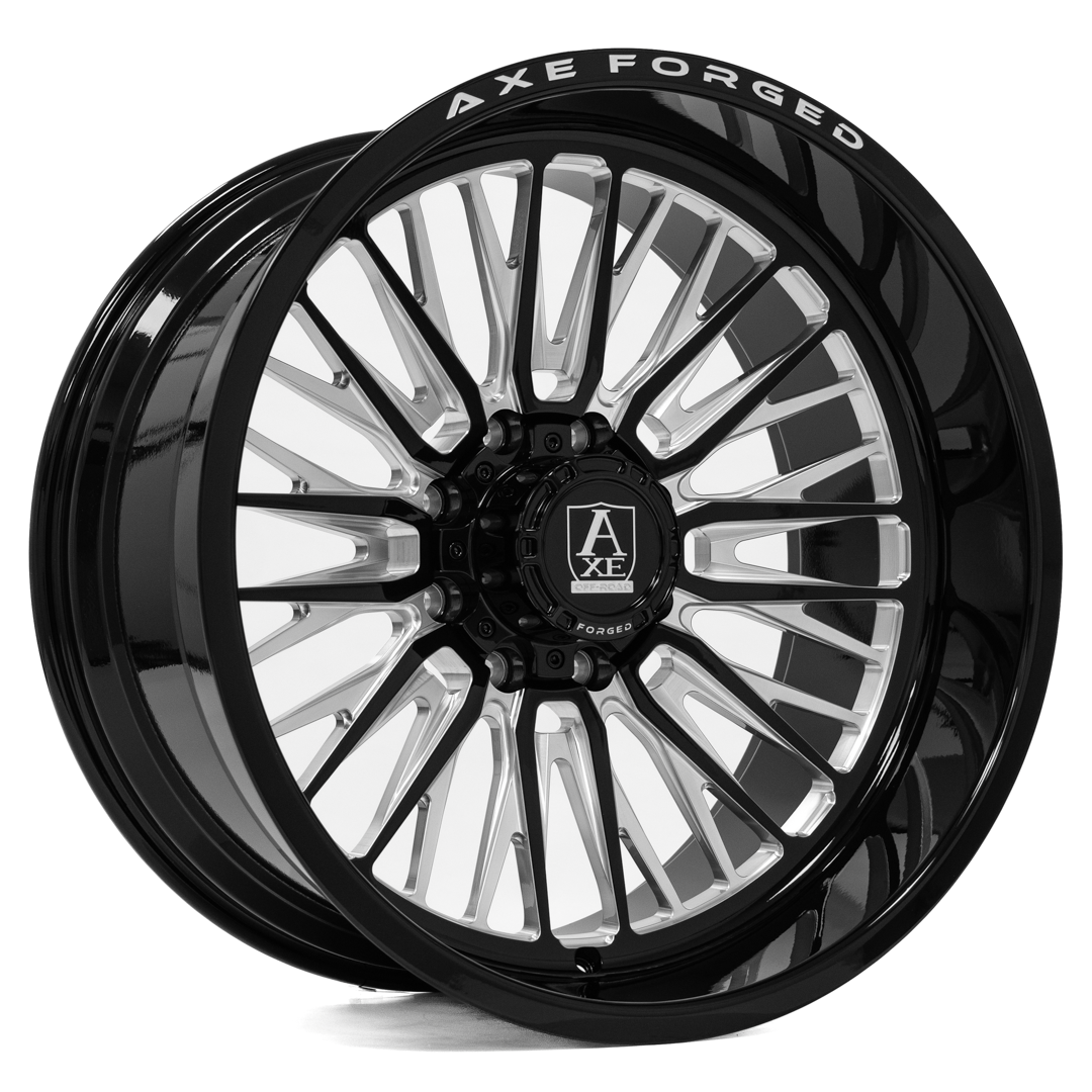 AXE AF14 Lex Forged 26x14 -76 8x170 GLOSS BLACK MILLED
