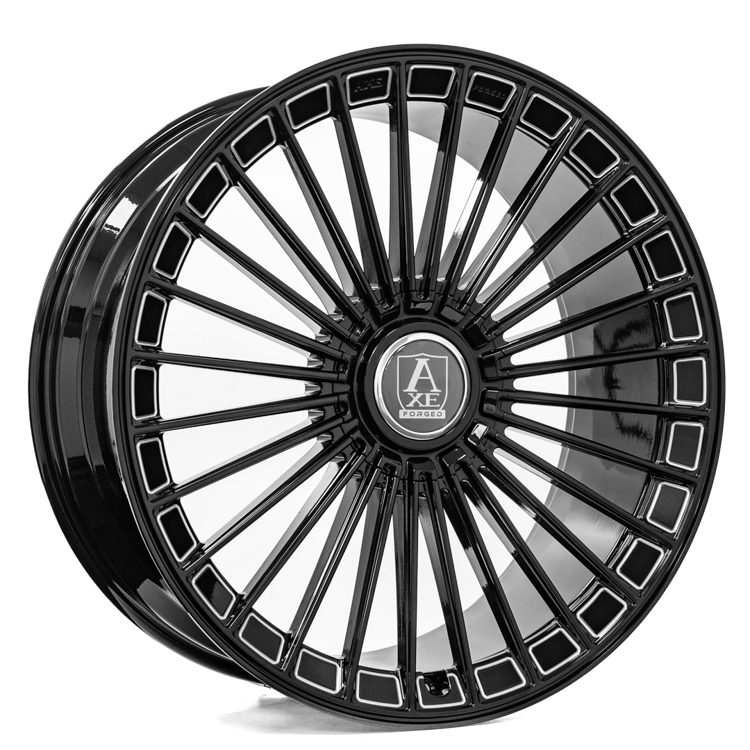 AXE FF4-Forged 24x10 30 6x120 GLOSS BLACK MILLED