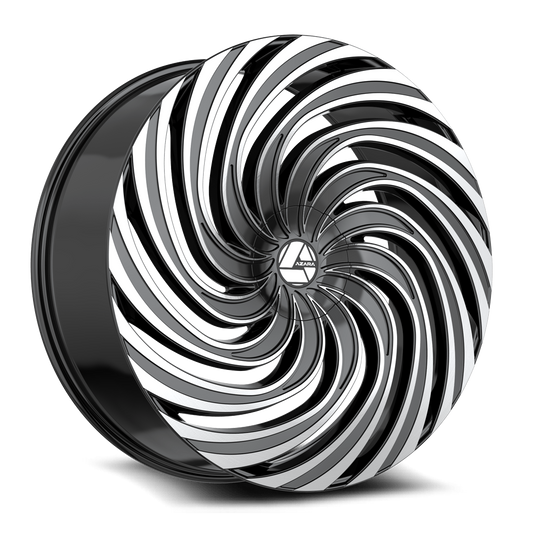 AZARA AZA-535 30X9.5 15 BLANK GLOSS BLACK & MACHINED