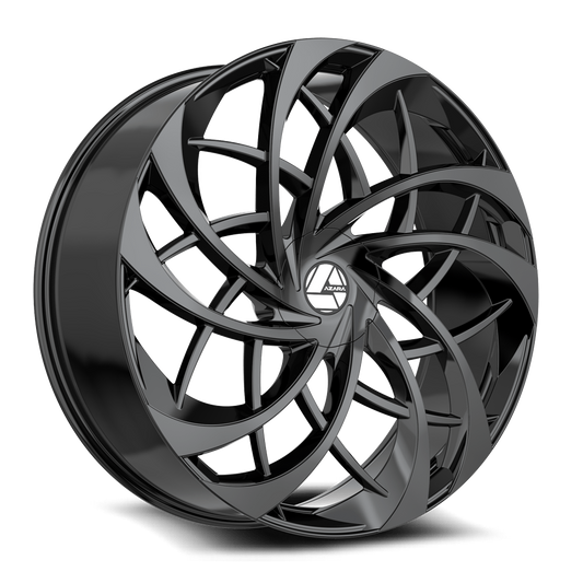 AZARA AZA-540 28X9.5 15 BLANK GLOSS BLACK