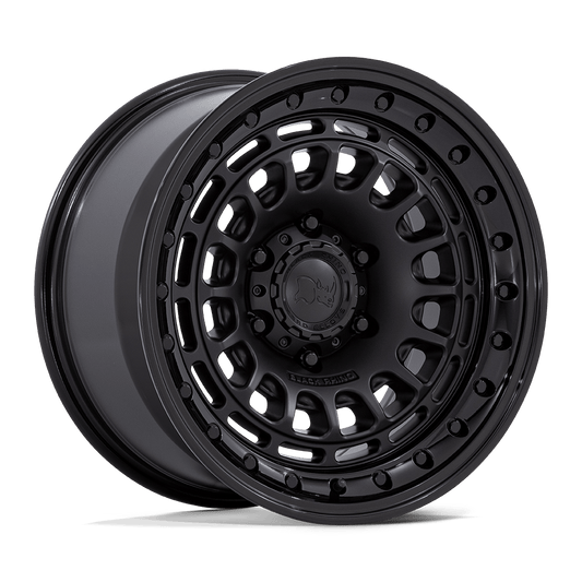 BLACK RHINO HARD ALLOYS BR014 SAHARA 17x9 -12 5x127 MATTE BLACK W/ GLOSS BLACK LIP