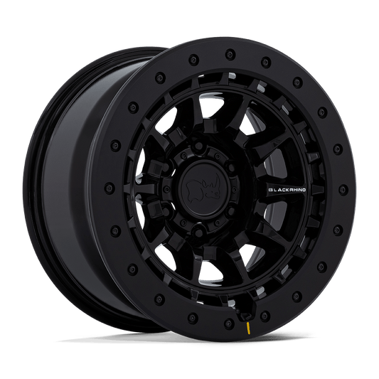 BLACK RHINO HARD ALLOYS BR016 TUSK 17x8.5 -10 5x127 GLOSS BLACK