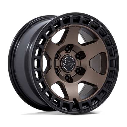 BLACK RHINO HARD ALLOYS BR022 BAHARI 17X8.5 -10 5X127 BURNT BRONZE W/ MATTE BLK-LP