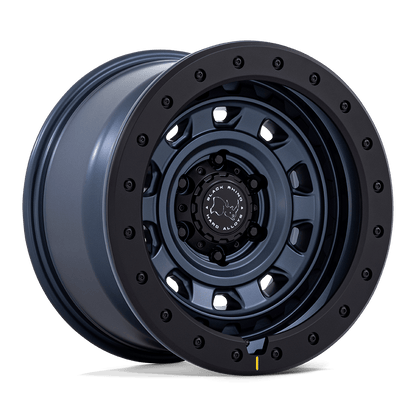 BLACK RHINO HARD ALLOYS BR023 XPLORER 17X9 -12 5X127 METALLIC BLUE W/ MATTE BLACK L
