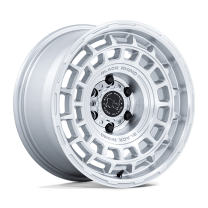 BLACK RHINO HARD ALLOYS BR024 AWOL 17X8.5 10 5X127 SILVER W/ MACHINED FACE