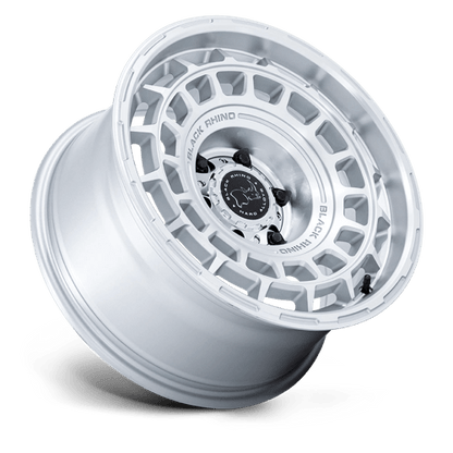 BLACK RHINO HARD ALLOYS BR024 AWOL 20X8.5 12 5X127 SILVER W/ MACHINED FACE