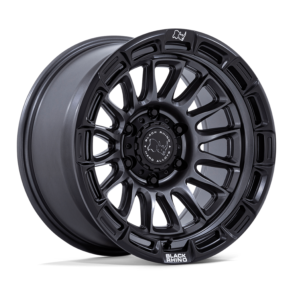 BLACK RHINO HARD ALLOYS BR025 RIVAL 17x8.5 10 6x139.7 MATTE GUNMETAL W/ MATTE BLK-LP