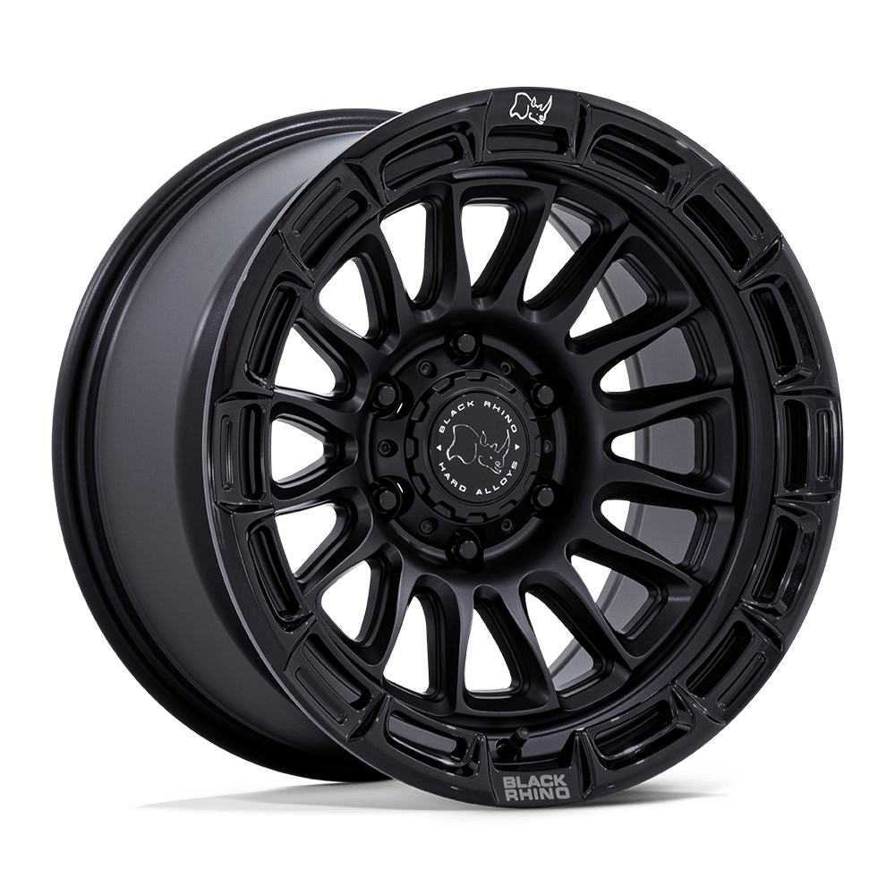 Black Rhino Hard Alloys BR025 RIVAL - 17x8.5 25mm 6x139.7 MATTE BLACK W/ GLOSS BLK-LP Wheel | BR025MB17856825