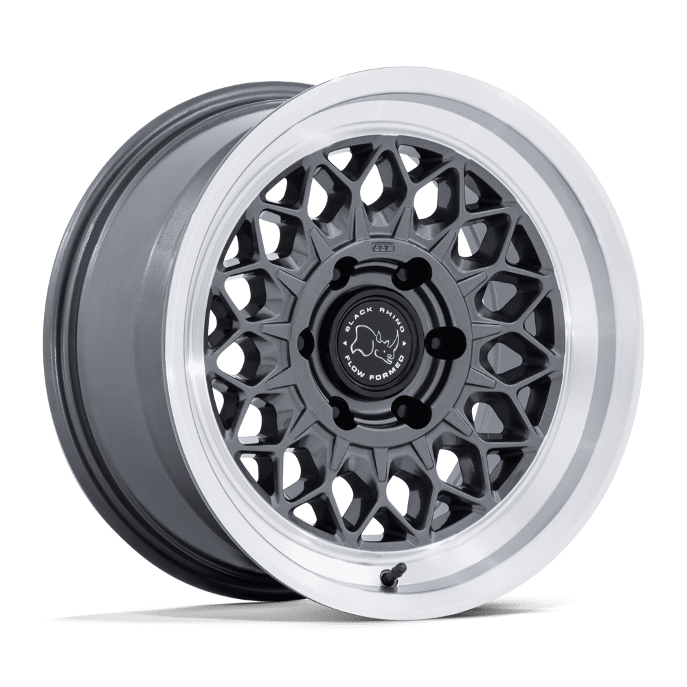 Black Rhino Hard Alloys BR034 GRAZ - 17x8.5 25mm 6x139.7 GLOSS GUNMETAL W/ MACHINED LIP Wheel | BR034AD17856825