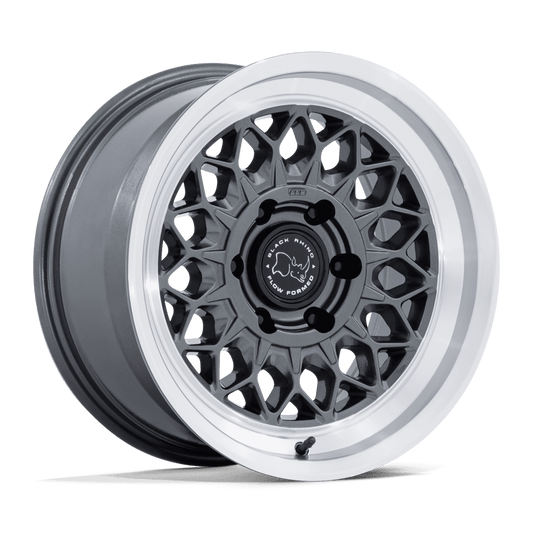 Black Rhino Hard Alloys BR034 GRAZ - 17x8.5 25mm 6x139.7 GLOSS GUNMETAL W/ MACHINED LIP Wheel | BR034AD17856825