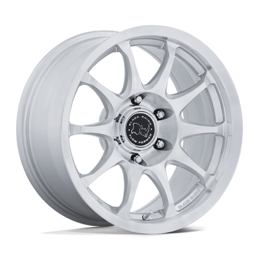 Black Rhino Hard Alloys BR038 RONIN - 17x8.5 0mm 6x135 GLOSS SILVER W/ MACHINED FACE Wheel | BR038SD17856300