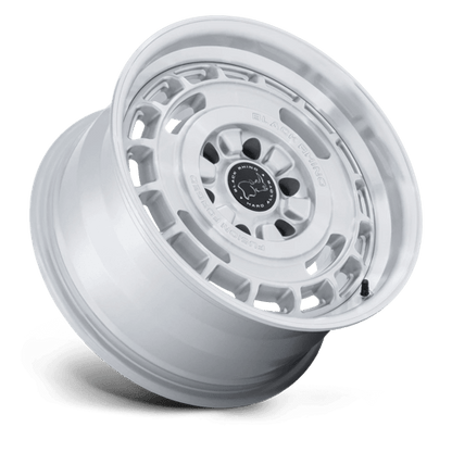 BLACK RHINO HARD ALLOYS BR600 VAGABOND 17X8.5 0 6X139.7 GLOSS SILVER W/ MACHINED FACE