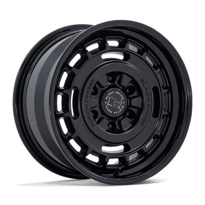 BLACK RHINO HARD ALLOYS BR600 VAGABOND 17X8.5 25 6X139.7 MATTE BLACK W/ GLOSS BLACK LIP