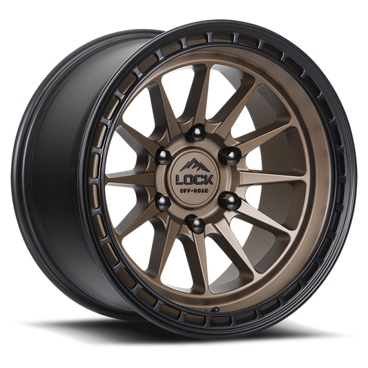 LOCK OFFROAD BAJA 17X9 0 6X135 MATTE DESERT BRONZE W MATTE BLACK RING