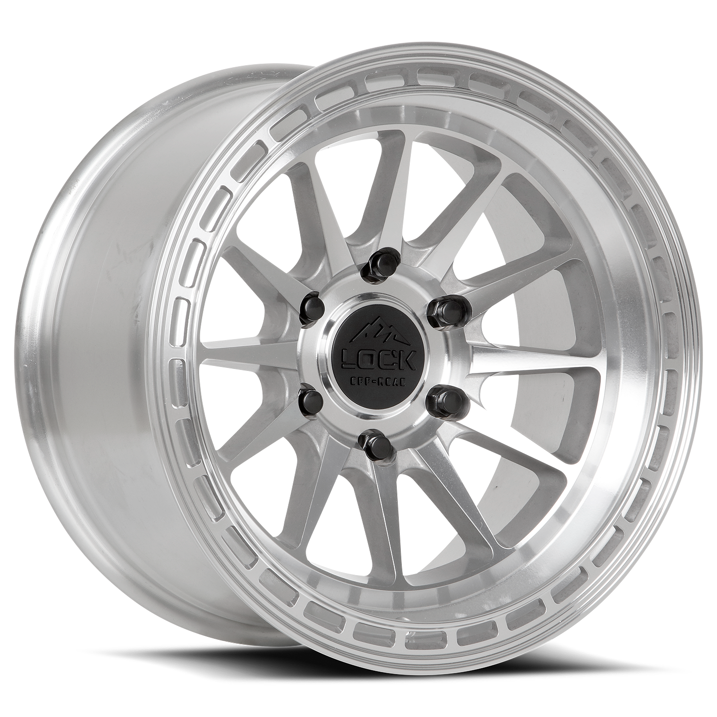 LOCK OFFROAD BAJA 17X8 40 5X114.3 MACHINE WITH CLEAR COAT