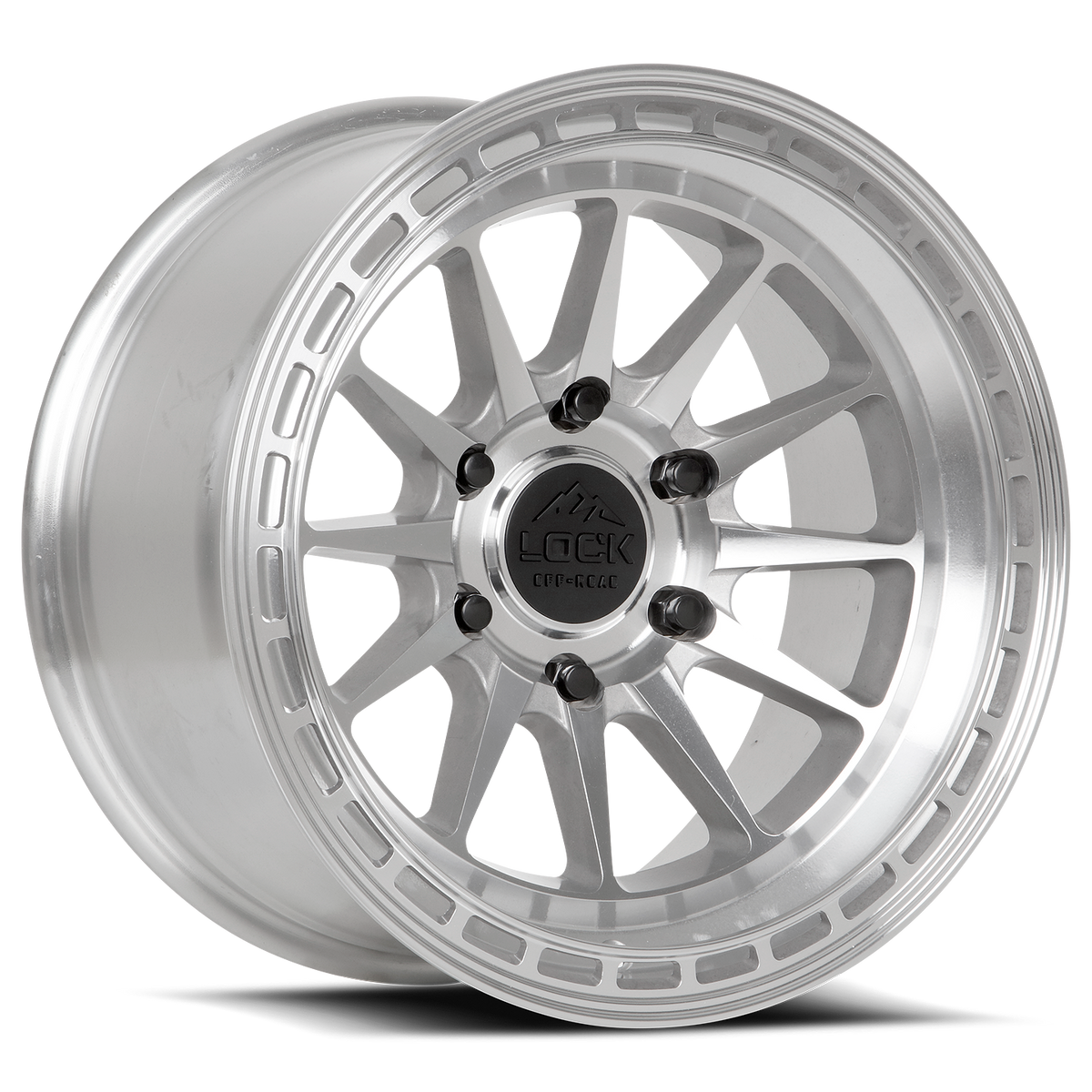 LOCK OFFROAD BAJA 17X9 0 6X139.7 MACHINE WITH CLEAR COAT