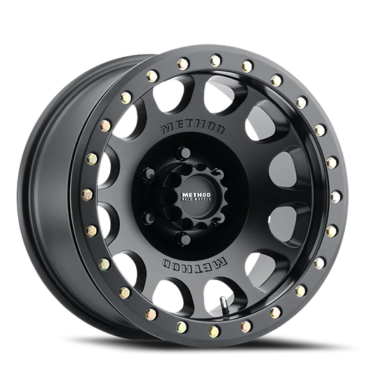 Method 105 17x8.5 6x139.7 (6x5.5) 0mm Beadlock Matte Black MR10578560500B