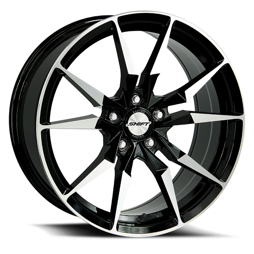 SHIFT H29 BLADE 17X7.5 35MM 5X112 GLOSS BLACK MACHINED | H29751235GBM