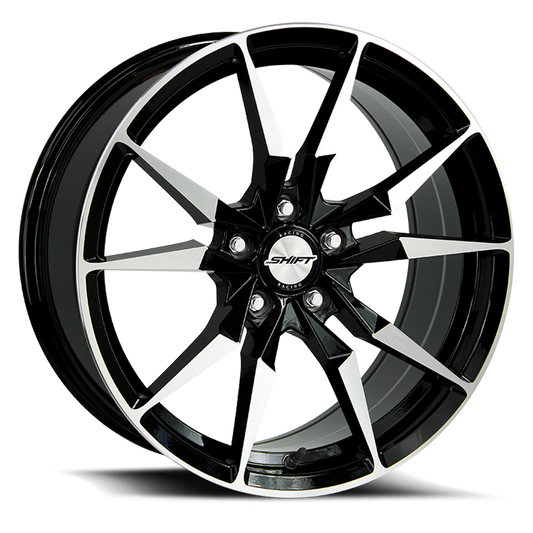 SHIFT H29 BLADE 17X7.5 35MM 5X114.3 GLOSS BLACK MACHINED | H29751435GBM