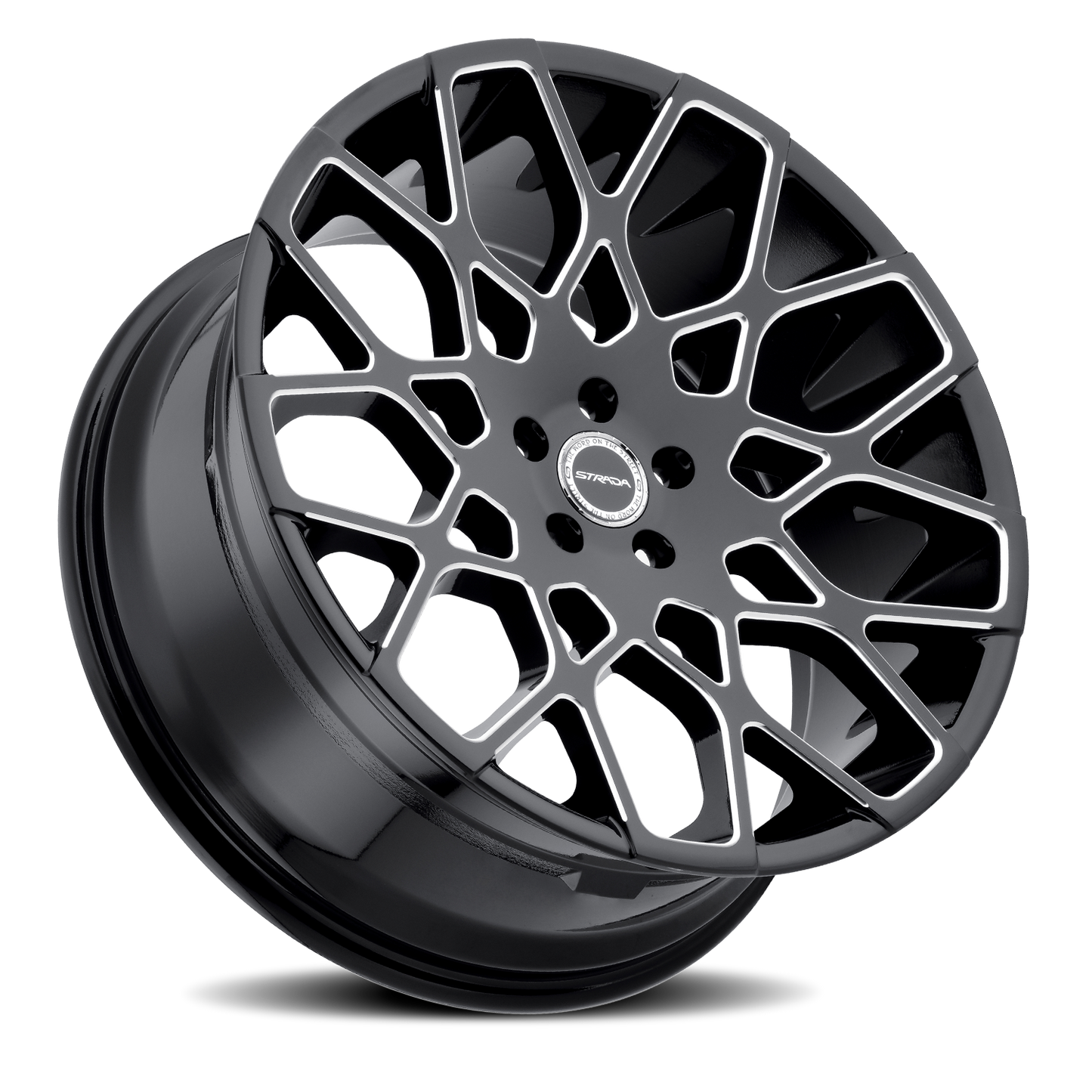 STRADA S59 BUCA 22X9.5 15MM 5X115 GLOSS BLACK MILLED | S59251515GBML