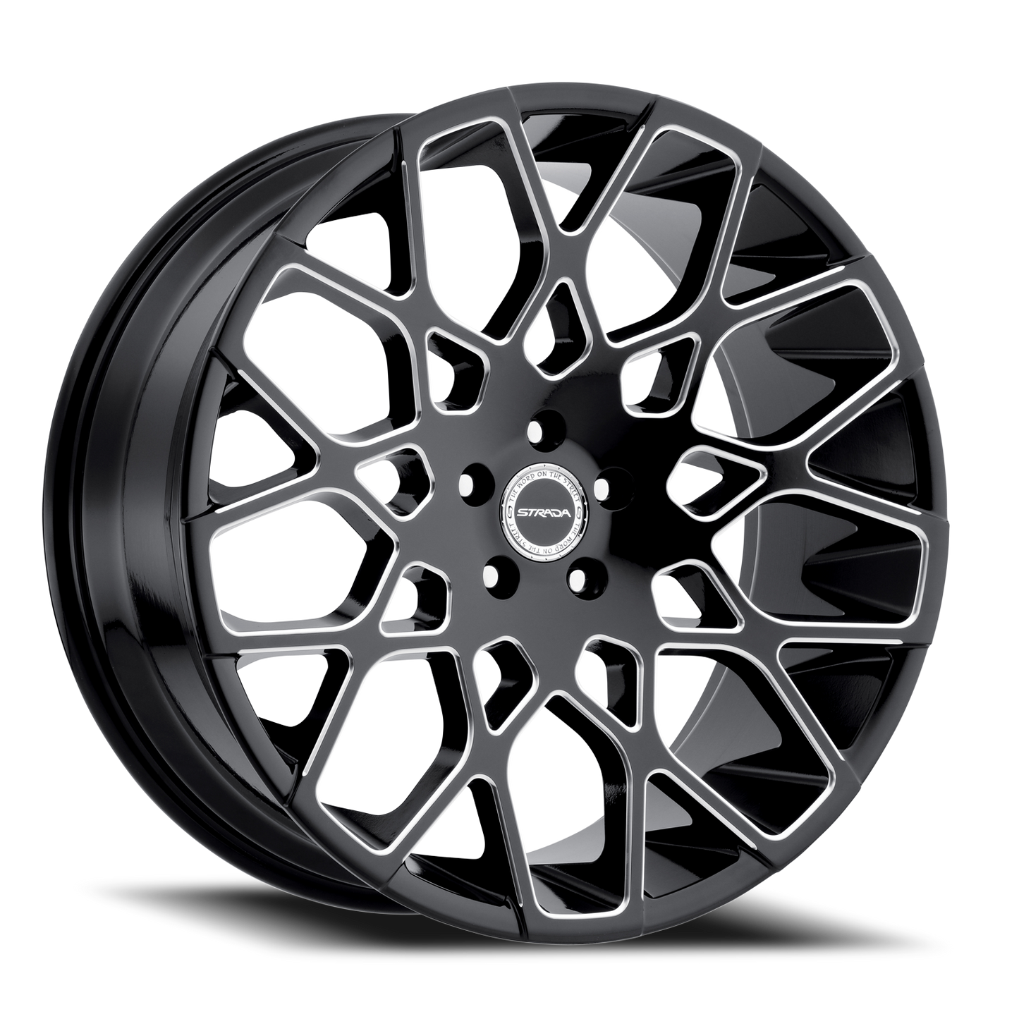 STRADA S59 BUCA 22X9.5 24MM 6X139.7 GLOSS BLACK MILLED | S59263924GBML