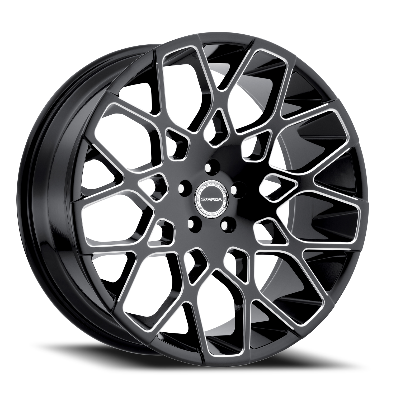 STRADA S59 BUCA 22X9.5 24MM 6X139.7 GLOSS BLACK MILLED | S59263924GBML