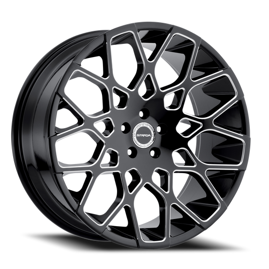 STRADA S59 BUCA 26X10 26MM 6X139.7 GLOSS BLACK MILLED | S59663926GBML