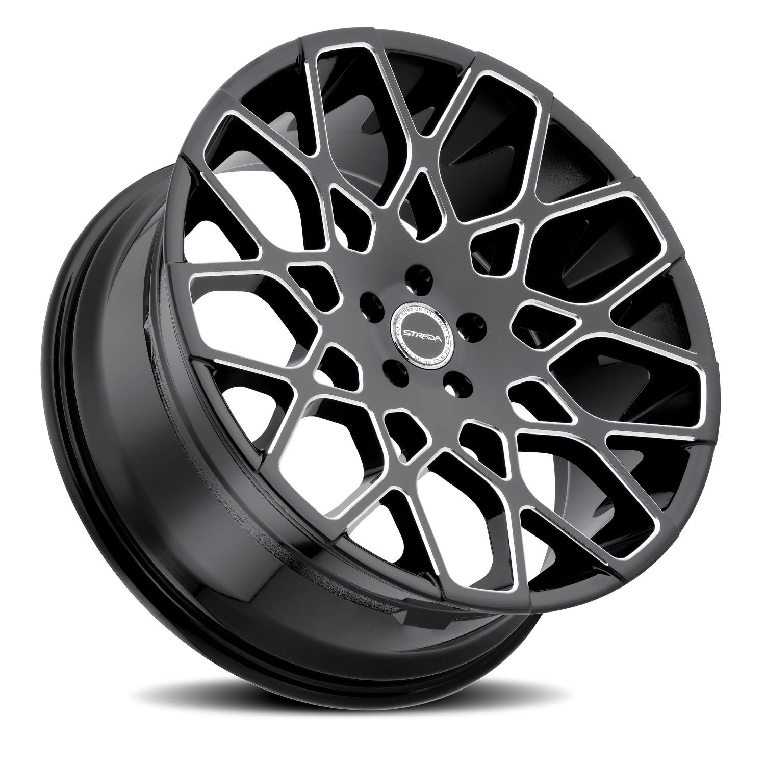 STRADA S59 BUCA 22X9.5 24MM 6X139.7 GLOSS BLACK MILLED | S59263924GBML