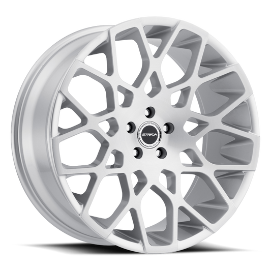 STRADA S59 BUCA 22X9.5 15MM 5X115 BRUSHED FACE SILVER | S59251515BFS