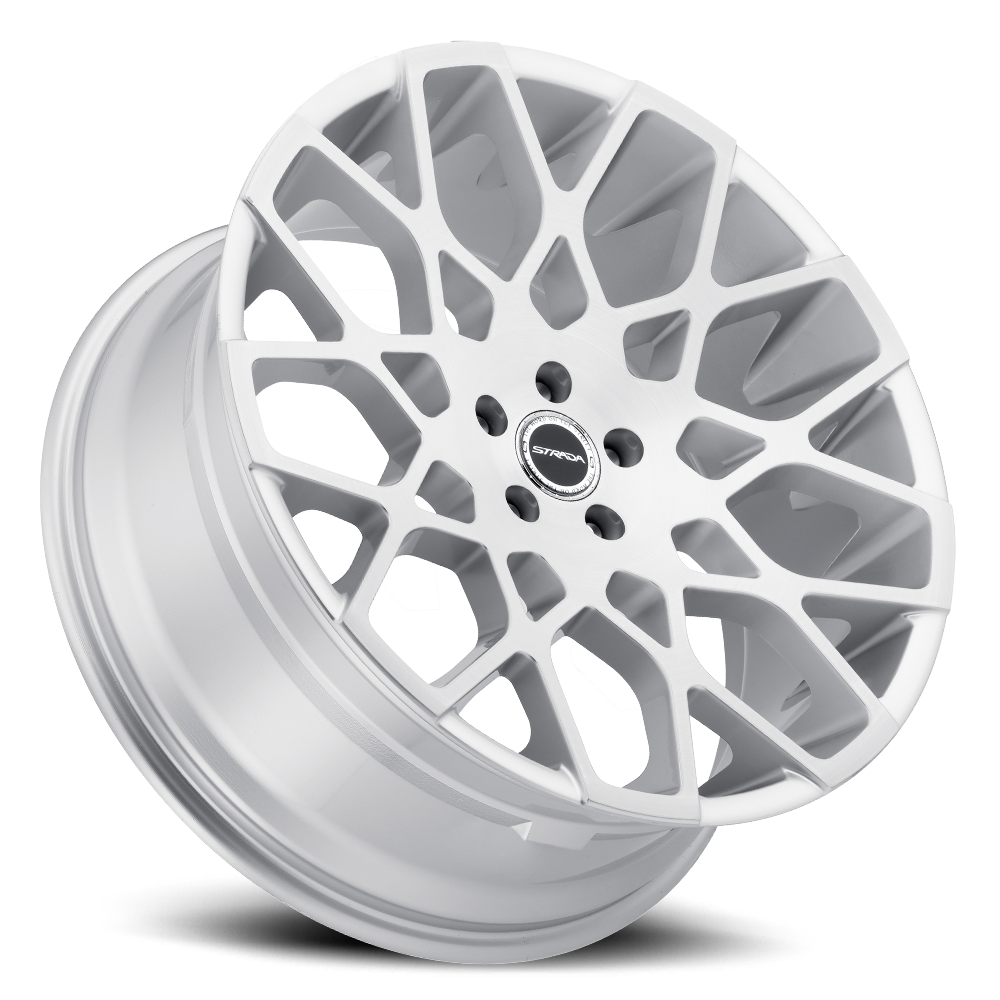 STRADA S59 BUCA 22X9.5 24MM 6X139.7 BRUSHED FACE SILVER | S59263924BFS