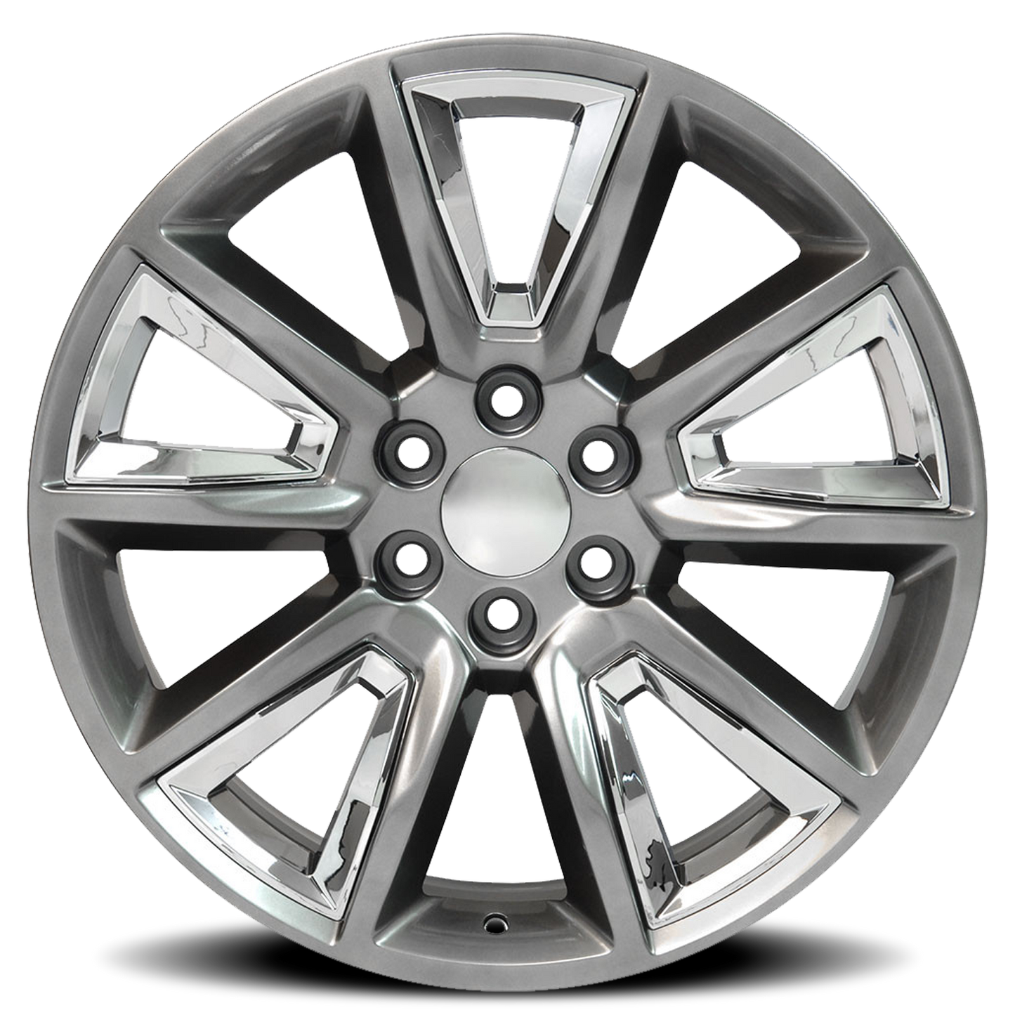 O.E. REVOLUTION C-08 26X10 31 6X139.7 SILVER + CHROME INSERTS