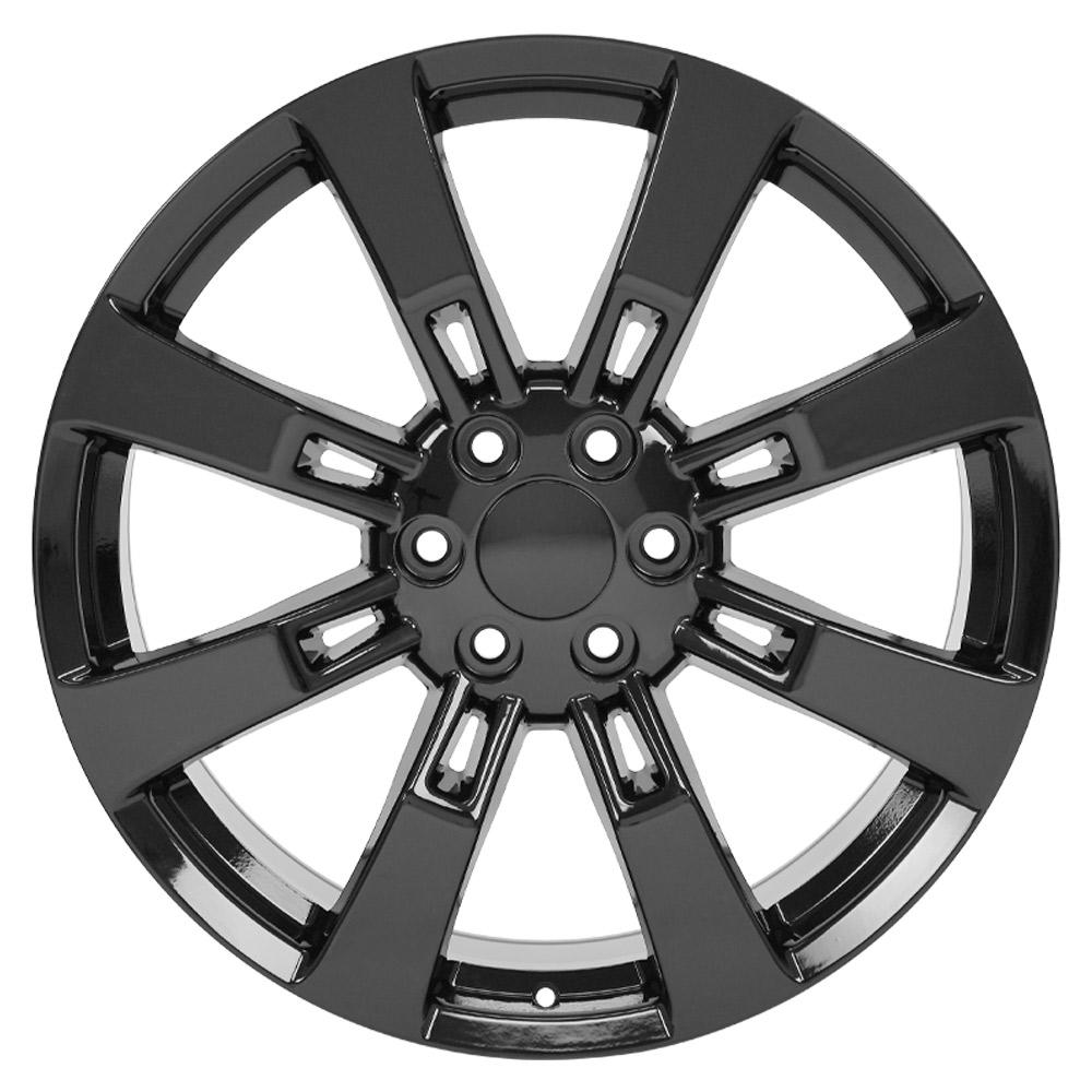22" Replica Wheel CA82 Fits Cadillac Escalade 22x9 Black Wheel