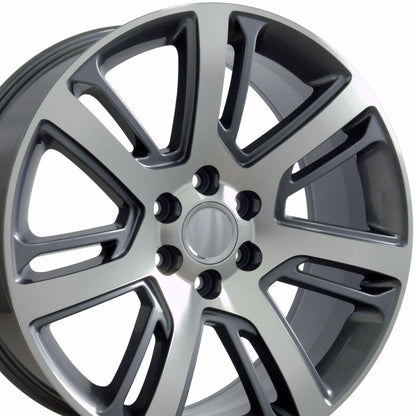 22" Replica Wheel CA88 Fits Cadillac Escalade 22x9 Machined Wheel