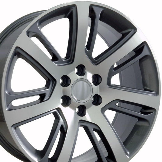 22" Replica Wheel CA88 Fits Cadillac Escalade 22x9 Machined Wheel