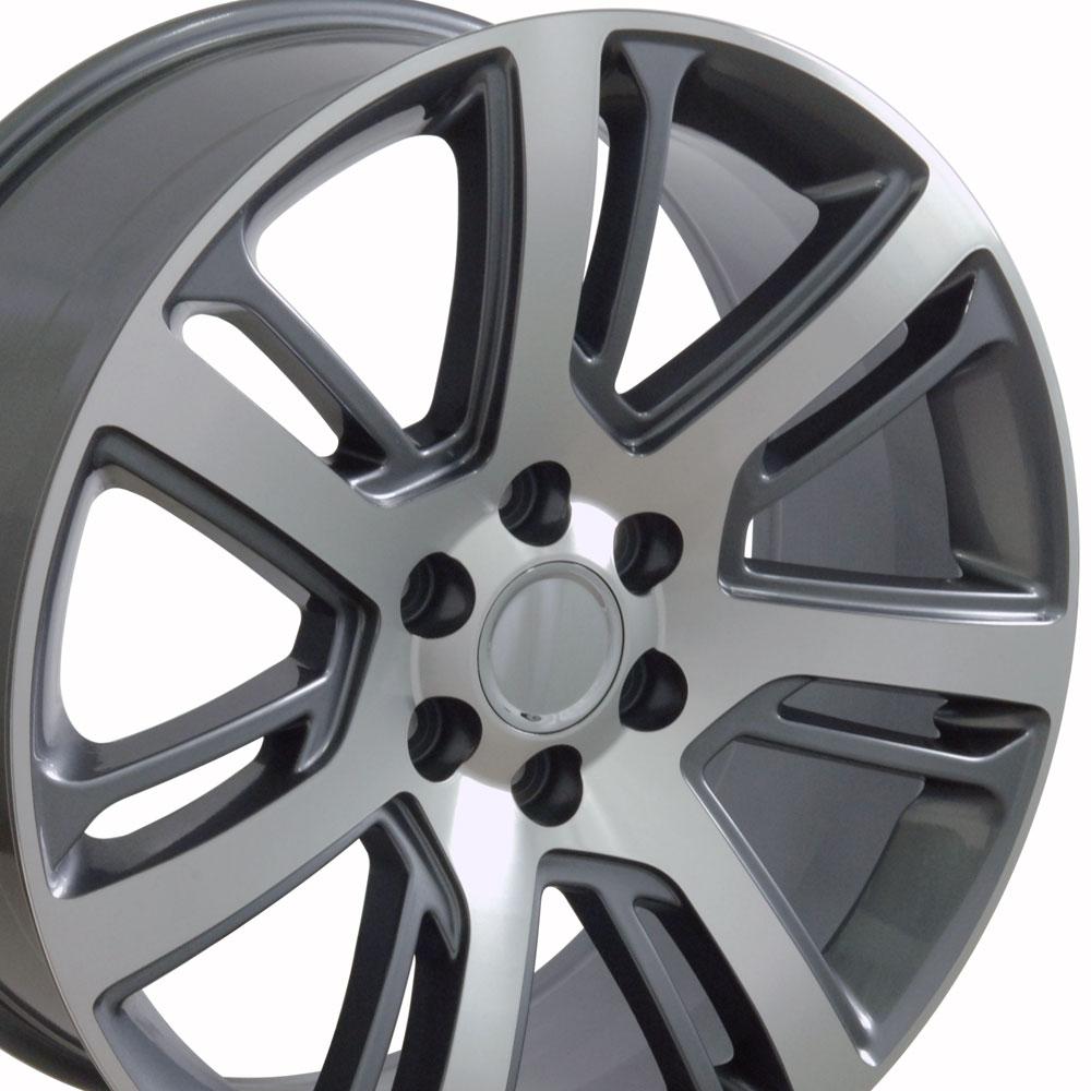 22" Replica Wheel CA88 Fits Cadillac Escalade 22x9 Machined Wheel