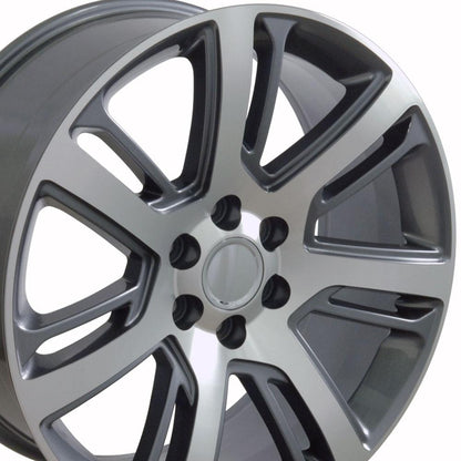 22" Replica Wheel CA88 Fits Cadillac Escalade 22x9 Machined Wheel